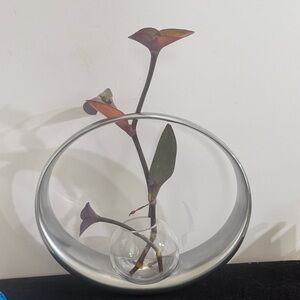 Nambe Neil Cohen Globe Bud Vase 2010